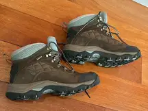 Timberland Women's Gannon mid Gore Tex Brown Leather Hiking Trail Work Boots 9