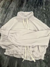 Chaser White Turtleneck Sweatshirt