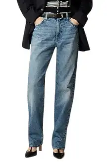 J.Crew Women’s Vintage Slim Straight Blue Denim Jeans in Warm Surf Wash size 30