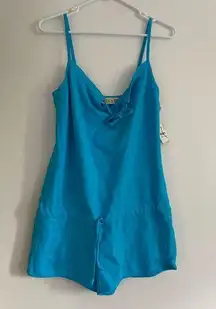 Bright blue Roxy beach romper xsmall NWT