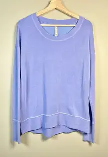 Athleta Coaster Luxe Sweatshirt Pullover Thumbholes‎ Purple Women's Size M