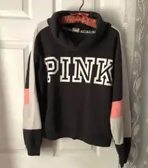 Victoria’s Secret PINK Turtle Neck Pullover size M missing drawstring tiny stain
