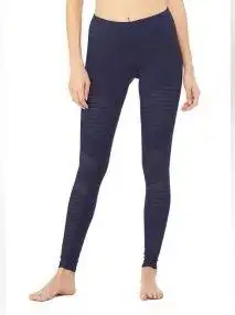 ALO EPIC HIGH WAISTED LEGGINGS navy SIZE S