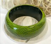 Green Wooden bangle 