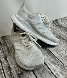 Adidas Women's White Running Sneakers 5 Gym Workout Running Walking Casual Shoes