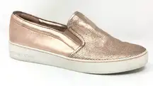 Michael Kors Metallic Rose Slip-On Sneakers size 7 new