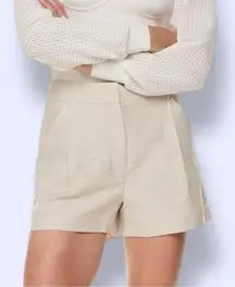 Aritzia Wilfred Fable Linen Mini Short Pleated linen shorts