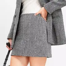 ANN TAYLOR LOFT tweed mini skirt side zipper fully lined