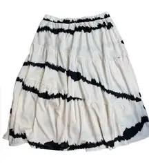 SHEIN CURVÉ Black and White Women's  skirt‎ elastic waistband size 4xl
