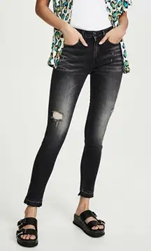 R13 Alison‎ Crop Jeans in Strummer Black Size 25
