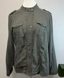 Torrid Olive Double Gauze Fold Utility Jacket - Size 22 (3)