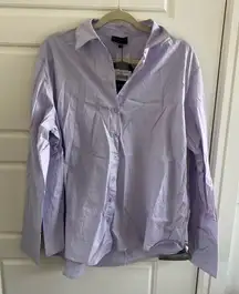 White Fox Boutique Lavender Button-Up Shirt