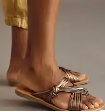 NEW Anthropologie Matisse Mystic Sandals Vacation Slides Boho Bronze Brown 6M