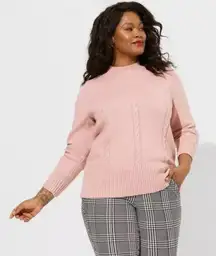 Torrid Marilyn Monroe Plus Size 5X Cable Mock Neck Pullover Sweater
