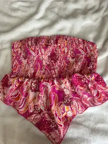 Pink Bandana Tube Top 