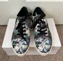 Calvin Klein  Imilia CK Logo Floral Print Low Top Casual Sneakers Women 11