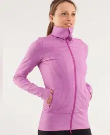 Lululemon In Stride Jacket in Heathered Ultra Violet Pink New Size 4