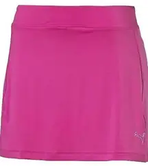 PUMA LADIES SOLID KNIT GOLF SKIRT - BEETROOT PURPLE