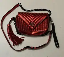 Victorias Secret red shoulder purse