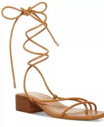 NWOT  Tan Sorrin Lace Up Sandals