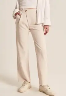 Abercrombie & Fitch Sloane Tailored Wide Leg Crossover Pant