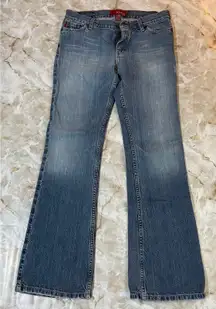 HOLLISTER Jeans Womens Bootcut Low Rise Denim‎ Blue Classic Vintage