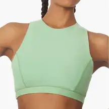 Weworewhat green high neck soft workout loungewear sleep bra