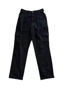 NEW Pacsun High Rise Cargo Trouser Jeans Black Size‎ Small Womens