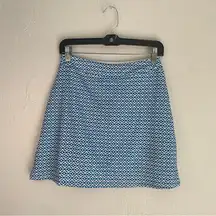 Ekouaer Blue A-Line Mini Skirt for Casual Wear