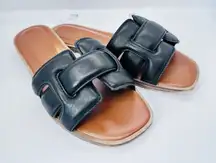 ALDO Elenaa Flat Sandals Women's Size 6 Oxford Italian Style Classic Leather Sea