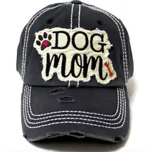NEW NWT FUNKY JUNQUE Ballcap Dog Mom Bone Paw Patch Embroidery Hat Baseball Cap