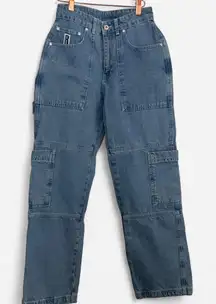 The Ragged Priest Combat Cargo Jeans – Cyber Grunge Streetwear Denim (Size 28)