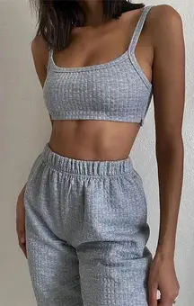 Princess Polly Arabella Bralette & Sweatpants Two-Piece Set size 0