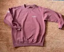 Comfort Colors Latitude 32 Tybee Island Sweatshirt Turtle Logo Rose M