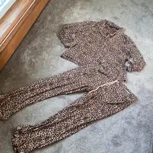 Jones New York Animal Print Pajama Set SIZE XL
