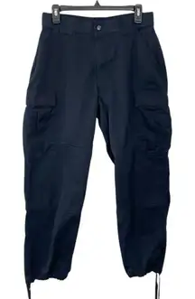 5.11 Tactical Women’s Cargo Pants Size‎ MEDIUM SHORT Navy Blue Drawstring Ankle