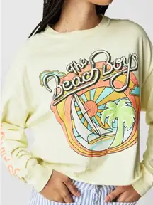 Daydreamer Beach Boys Graphic Long Sleeve Crop Top