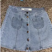 Brandy Melville Jean Skirt