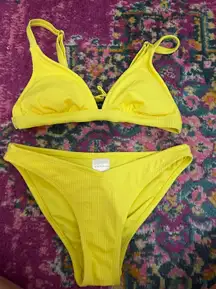 Xhileration Yellow Bikini Set