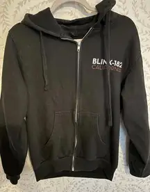 Blink-182 California Black Zip-Up Tour Hoodie Small