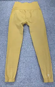 Gymshark Women's Vital Seamless 2.0 Leggings - Yellow Marl XS  Workout‎ Gym