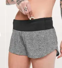 Lululemon Speed Up Short *2.5" Heather Lux Multi Black