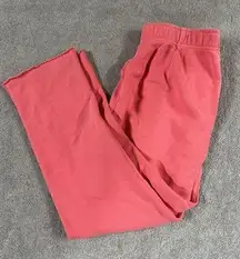 Aerie  Cotton‎ Jogging Pants Womens Drawstring Pocket Sport Pant Pink Size Small