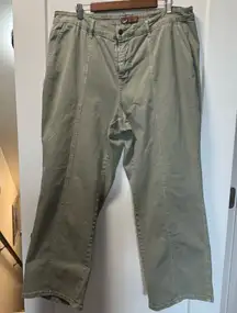 Judy Blue Greenwich‎ High Rise Front Seam Straight Jean Pant Sage Green Plus 22W