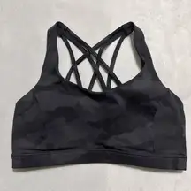 Lululemon Black Camo Sports Bra