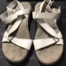 Cloudwalkers White Strappy Sandals Comfort