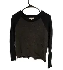 Madewell providence crossback pullover black and gray XXS