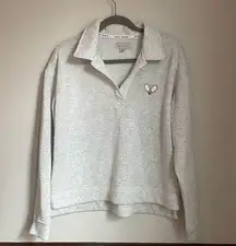 Rae Dunn Gray Pullover Pickleball Sweatshirt