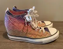 Converse  x Missoni Chuck Taylor‎ All Star Lux Mid Hidden Wedge Multi Women's 9