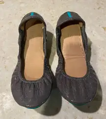 Tieks by Gavrieli gray croc flats 